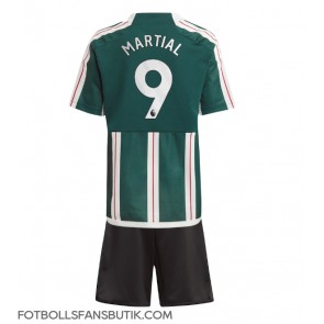 Manchester United Anthony Martial #9 Replika Bortatröja Barn 2023-24 Kortärmad (+ Korta byxor)